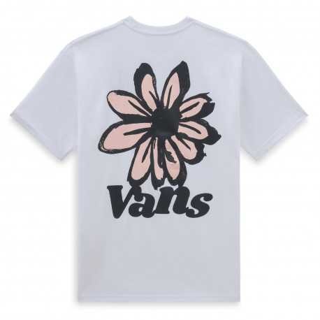 VANS BRUSH PETAL SS TEE WHITE